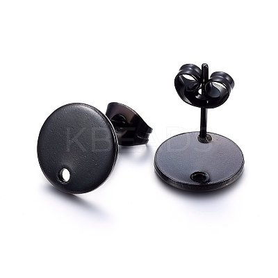304 Stainless Steel Stud Earring Findings Ion Plating(IP) X-STAS-K184-01-01B-1