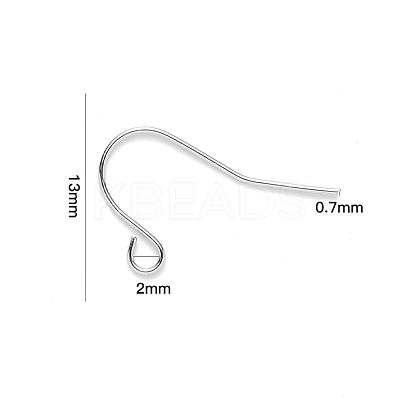 Tarnish Resistant 304 Stainless Steel Earring Hooks STAS-S111-009-1