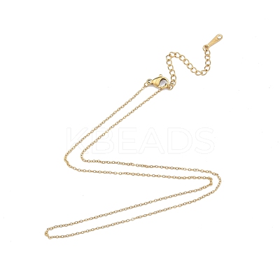 304 Stainless Steel Cable Chains Necklace for Men Women NJEW-N050-A03-G12-1