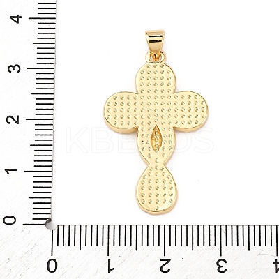 Brass Micro Pave Cubic Zirconia Pendants KK-K408-24B-G-1