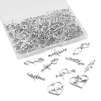 DIY Tibetan Style Jewelry Making Findings Kits PALLOY-CJ0002-27-1