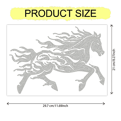 Glass Hotfix Rhinestone DIY-WH0303-589-1