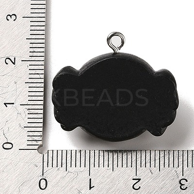 Opaque Resin Pendants RESI-K020-04F-1