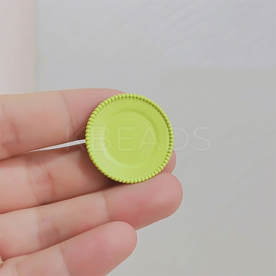 Spray Printed Alloy Plates Miniature Ornaments PW-WG8112A-03-1