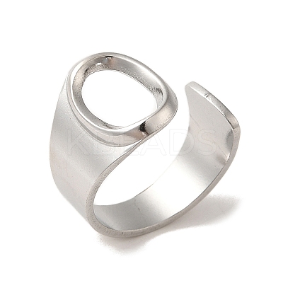 Non-Tarnish 201 Stainless Steel Finger Rings RJEW-H223-04P-O-1