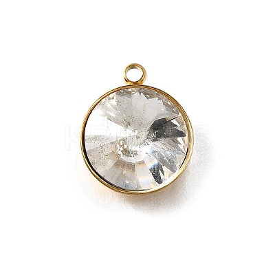 201 Stainless Steel Pendants STAS-F318-01D-G-1