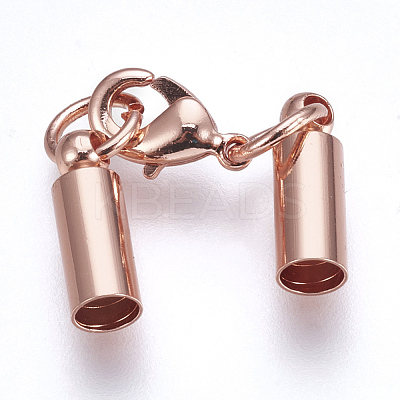 Brass Lobster Claw Clasps KK-F758-02RG-1