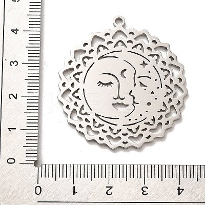 Non-Tarnish 304 Stainless Steel Pendants STAS-B054-09P-1