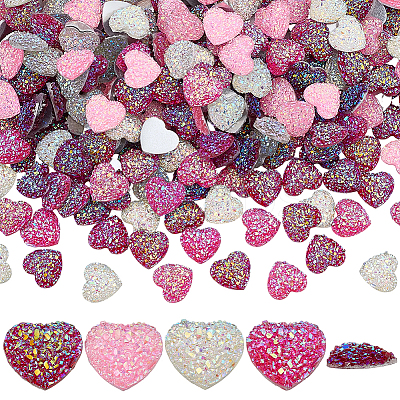360Pcs 4 Colors Resin Cabochons FIND-PH0029-35-1