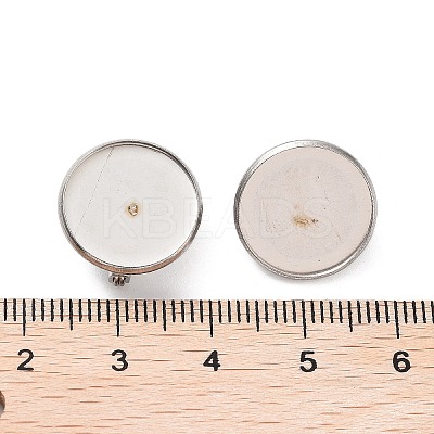 Non-Tarnish 304 Stainless Steel Brooch Base Settings FIND-D035-04A-P-1