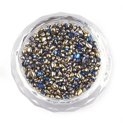 Plated Glass Seed Beads SEED-S016-08-1