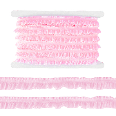 10M 10% Spandex 90% Polyamide Layered Pleated Lace Ribbon OCOR-GA0002-42B-1