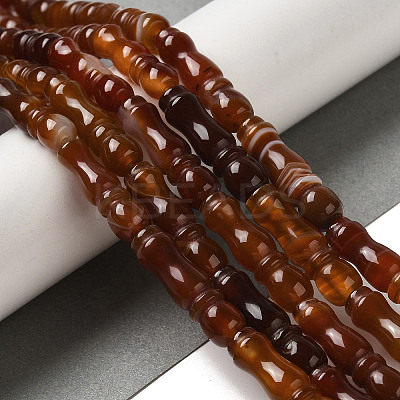 Natural Red Agate Beads Strands G-NH0017-A02-01-1