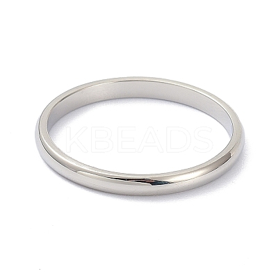 Non-Tarnish 2mm Polished Plain Dome Finger Ring for Girl Women RJEW-C012-05G-P-1