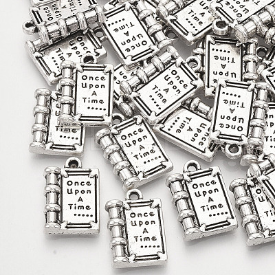 Tibetan Style Alloy Pendants for Teachers' Day X-TIBEP-S319-025AS-RS-1