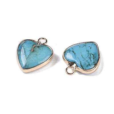 Dyed Synthetic Imperial Jasper Pendants G-P529-08G-01-1