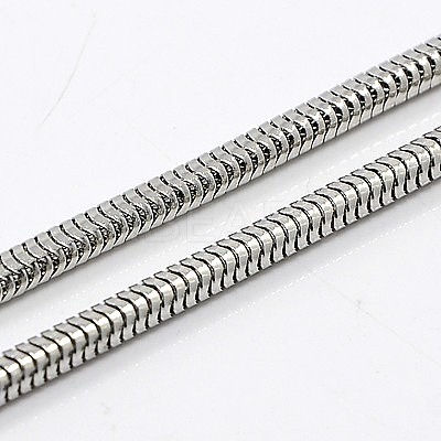Tarnish Resistant Herringbone Chain Necklace for Men NJEW-F027-16-3mm-1