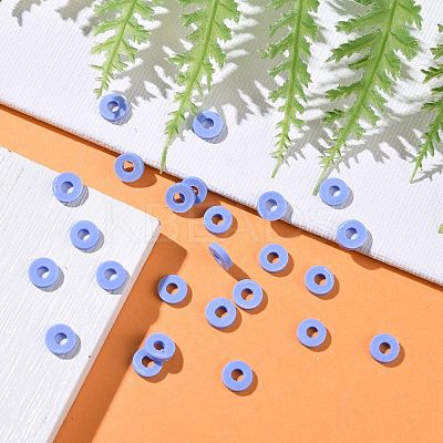 Handmade Polymer Clay Beads CLAY-R067-6.0mm-B32-1
