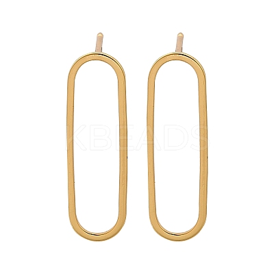 Brass Stud Earrings X-KK-T038-484B-1