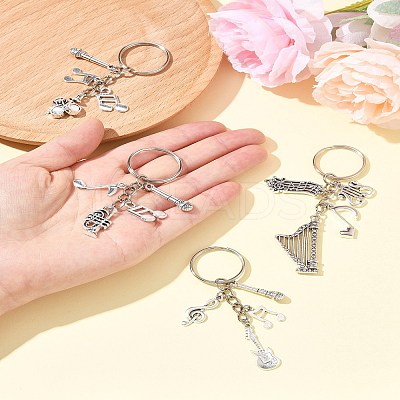Music Theme Alloy Keychain KEYC-FS00029-02-1