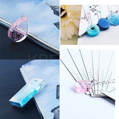 Geometrical Shape & Puzzle Piece Pendant Silicone Molds X-DIY-D076-03-1