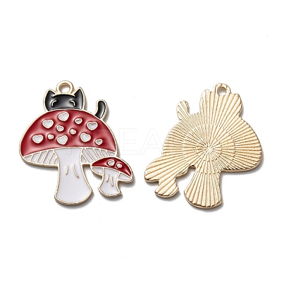 Autumn Theme Alloy Enamel Pendants FIND-I014-09LG-1