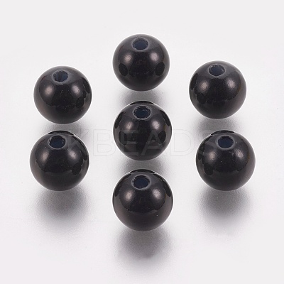 ABS Plastic Imitation Pearl Beads KY-G009-6mm-01-1