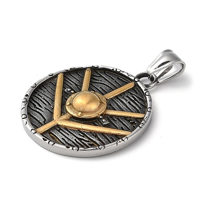 Ion Plating(IP) 304 Stainless Steel Pendants STAS-D014-04AG-1