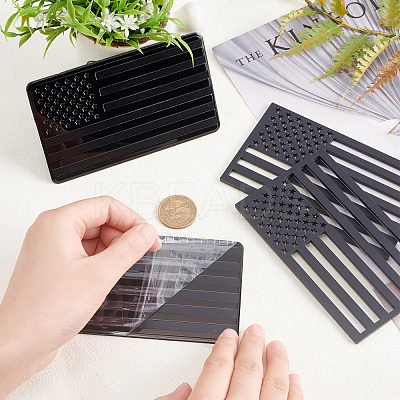 Aluminum & Acrylic Adhesive Sticker Car Stickers DIY-FH0004-26-1
