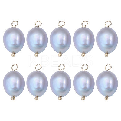 10Pcs Natural Freshwater Pearl Pendants FIND-CA0009-02B-1