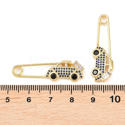 Brass Micro Pave Cubic Zirconia Pendants KK-C162-055G-02-1