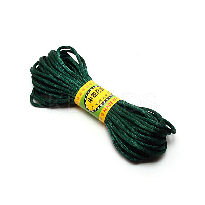 Polyester Satin Rattail Cord OCOR-WH0066-43L-1