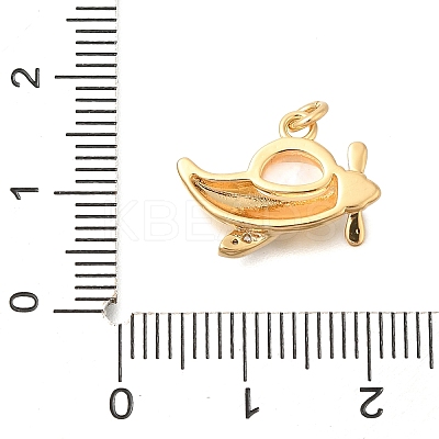 Brass Micro Pave Cubic Zirconia Pendants LS-KK-U040-04G-1