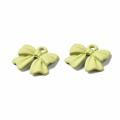 Spray Painted Alloy Pendants PALLOY-Q434-008C-NR-1