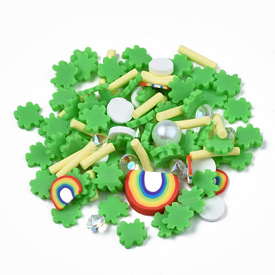 Handmade Polymer Clay Cabochons X-CLAY-N006-86-1