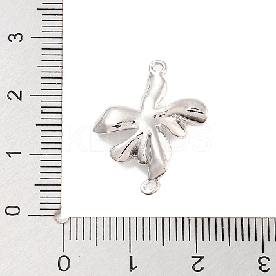 Brass Pave Clear Cubic Zirconia Connector Charms LS-KK-Z061-04P-1