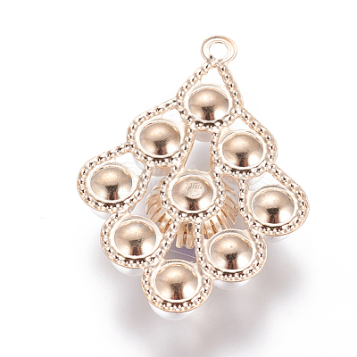 Plastic Imitation Pearl Beads Pendants IFIN-F156-10LG-1