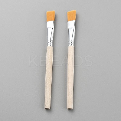 Nylon Paint Brushes with Wood Handle AJEW-WH20048-51-1
