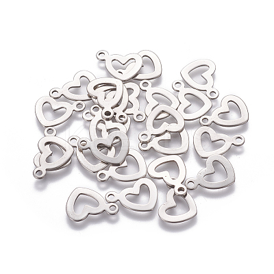 Non-Tarnish 304 Stainless Steel Open Heart Charms LS-X-STAS-L234-087P-1