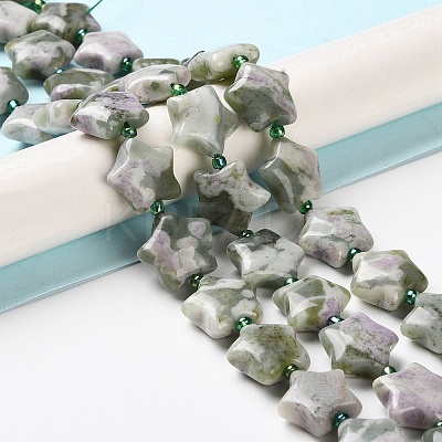 Natural Peace Jade Beads Strands G-NH0005-001-1