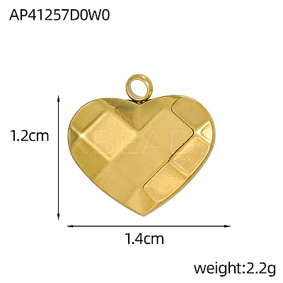304 Stainless Steel Pendants STAS-OY002-52G-1