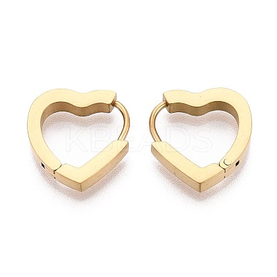 304 Stainless Steel Hoop Earrings STAS-T074-44G-1