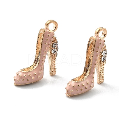 2Pcs Alloy Enamel Stilettos Pendants ENAM-YW0002-30D-1