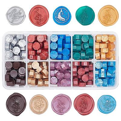 300Pcs 10 Colors Sealing Wax Particles DIY-CP0004-35-1