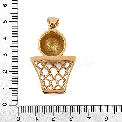 304 Stainless Steel Rhinestone Pendants STAS-G346-54G-1