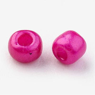12/0 1.5~2mm Baking Paint Glass Seed Beads Loose Spacer Beads X-SEED-S001-K21-1