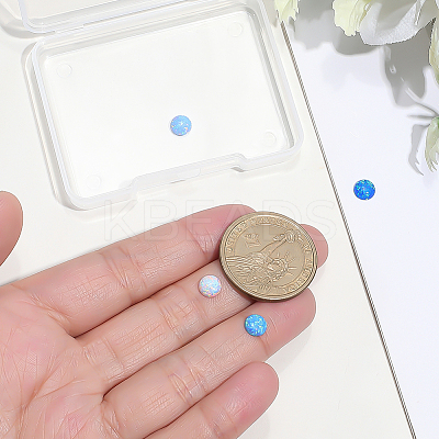 4Pcs 4 Colors Resin Imitation Opal Cabochons RESI-PH0002-71-1
