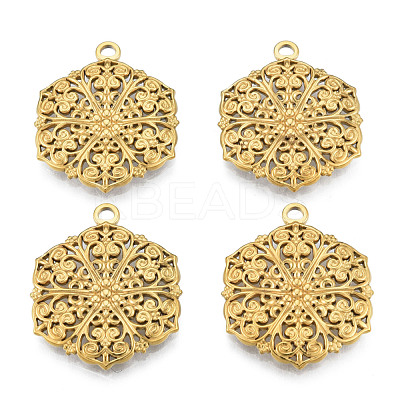 Ion Plating(IP) 201 Stainless Steel Pendants STAS-N098-206LG-1