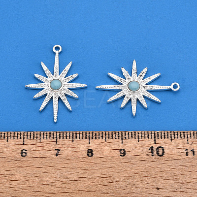 Brass Micro Pave Cubic Zirconia Enamel Pendants KK-T074-57P-1