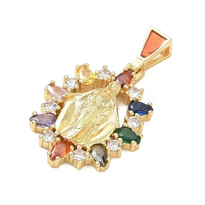 Religion Brass Pave Cubic Zirconia Pendants CU-CBA83A6-01D-G01-1